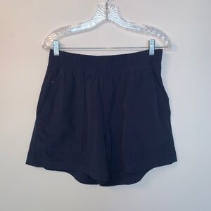 Athlete Navy Blue High Rise Athletic Running Shorts M
